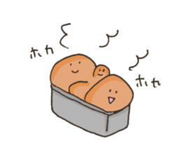 bread love sticker #10886706