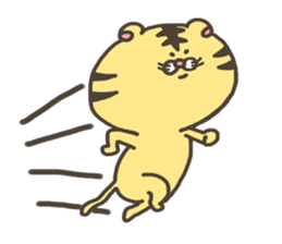 round tiger sticker sticker #10886829