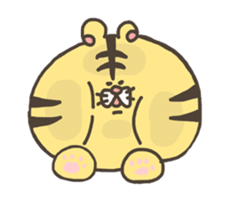 round tiger sticker sticker #10886834