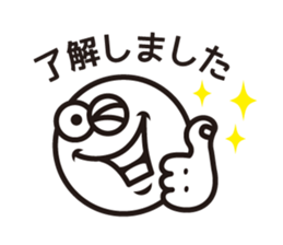 Text and Round Face 3 sticker #10887002