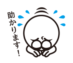 Text and Round Face 3 sticker #10887015