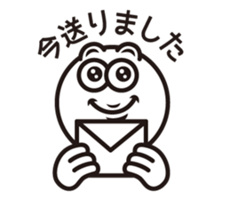 Text and Round Face 3 sticker #10887020