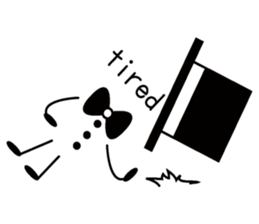 hat bow-tie boy2 sticker #10887050