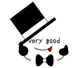 hat bow-tie boy2 sticker #10887074