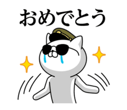 Military cat 3 sticker #10887342