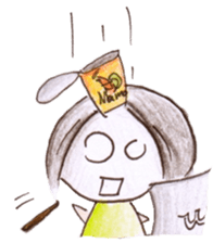 Daily life of Dr.Apple sticker #10887473