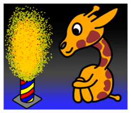 JIN-JIN Giraffe Life 3 sticker #10887517
