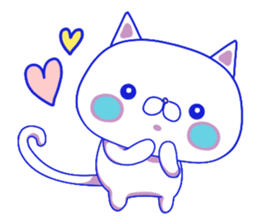 For everyday use ! Blue sky cat's. sticker #10887800