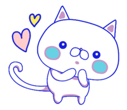 For everyday use ! Blue sky cat's. sticker #10887800