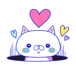 For everyday use ! Blue sky cat's. sticker #10887801