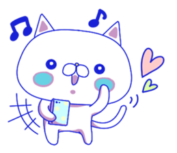 For everyday use ! Blue sky cat's. sticker #10887802