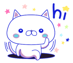 For everyday use ! Blue sky cat's. sticker #10887803