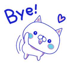 For everyday use ! Blue sky cat's. sticker #10887806