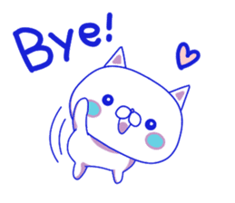 For everyday use ! Blue sky cat's. sticker #10887806