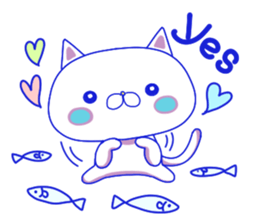 For everyday use ! Blue sky cat's. sticker #10887810