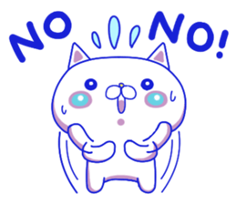 For everyday use ! Blue sky cat's. sticker #10887811