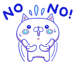 For everyday use ! Blue sky cat's. sticker #10887811