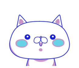 For everyday use ! Blue sky cat's. sticker #10887812