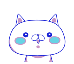 For everyday use ! Blue sky cat's. sticker #10887812