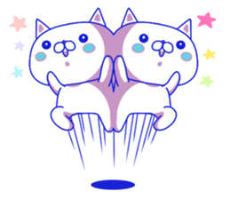 For everyday use ! Blue sky cat's. sticker #10887813