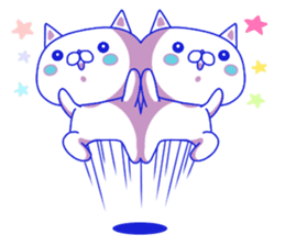 For everyday use ! Blue sky cat's. sticker #10887813