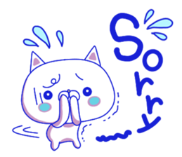 For everyday use ! Blue sky cat's. sticker #10887814