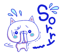 For everyday use ! Blue sky cat's. sticker #10887814