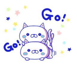 For everyday use ! Blue sky cat's. sticker #10887817