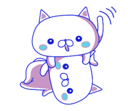 For everyday use ! Blue sky cat's. sticker #10887818