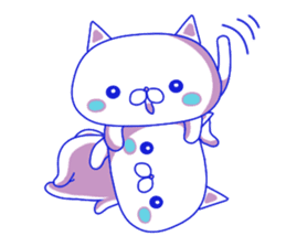 For everyday use ! Blue sky cat's. sticker #10887818