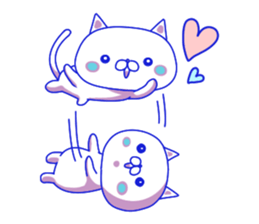 For everyday use ! Blue sky cat's. sticker #10887819