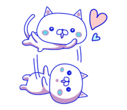 For everyday use ! Blue sky cat's. sticker #10887819