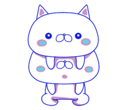 For everyday use ! Blue sky cat's. sticker #10887820