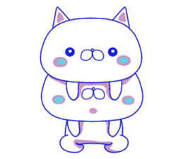 For everyday use ! Blue sky cat's. sticker #10887820