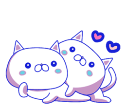 For everyday use ! Blue sky cat's. sticker #10887821