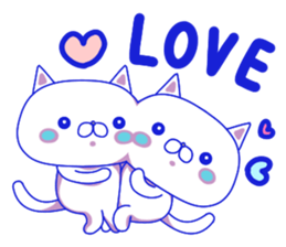 For everyday use ! Blue sky cat's. sticker #10887822