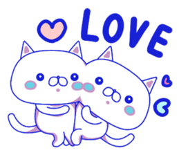 For everyday use ! Blue sky cat's. sticker #10887822