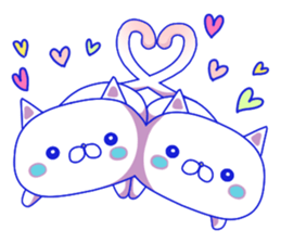 For everyday use ! Blue sky cat's. sticker #10887823