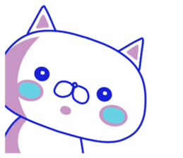 For everyday use ! Blue sky cat's. sticker #10887825