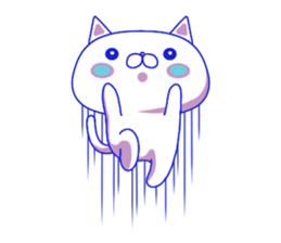 For everyday use ! Blue sky cat's. sticker #10887826