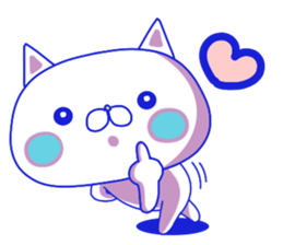 For everyday use ! Blue sky cat's. sticker #10887828