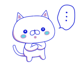 For everyday use ! Blue sky cat's. sticker #10887830