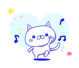 For everyday use ! Blue sky cat's. sticker #10887831