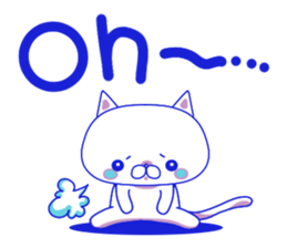 For everyday use ! Blue sky cat's. sticker #10887834