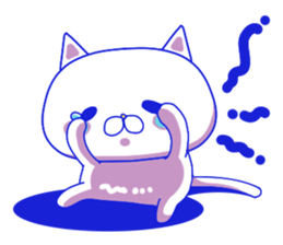 For everyday use ! Blue sky cat's. sticker #10887835