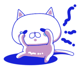 For everyday use ! Blue sky cat's. sticker #10887835