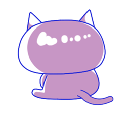 For everyday use ! Blue sky cat's. sticker #10887836