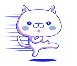 For everyday use ! Blue sky cat's. sticker #10887838