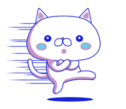 For everyday use ! Blue sky cat's. sticker #10887838