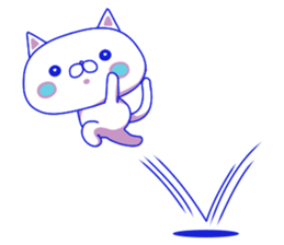 For everyday use ! Blue sky cat's. sticker #10887839